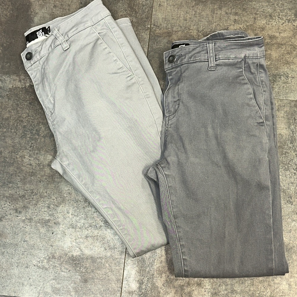RSQ Pants Mens 30x30 Lot Of 2 Slim Straight London Skinny Grey Casual Classic